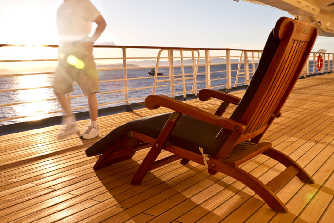 Stretch your legs on deck